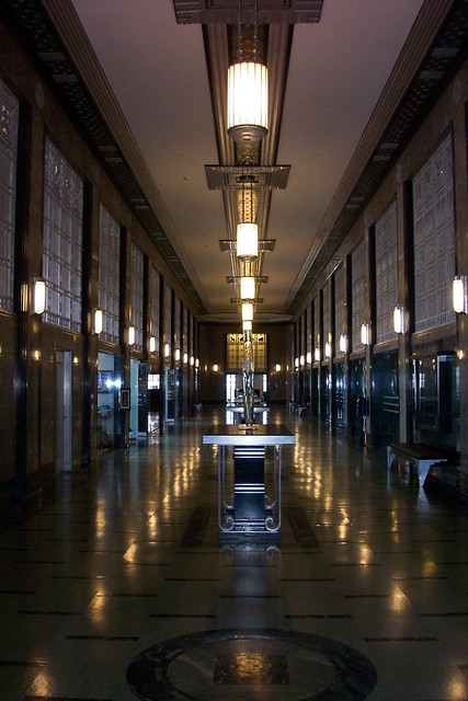 Nashville Tennessee - Main Post Office Interior - United States : Now The First Fine Arts Building - Art Deco Architecture from 1930's