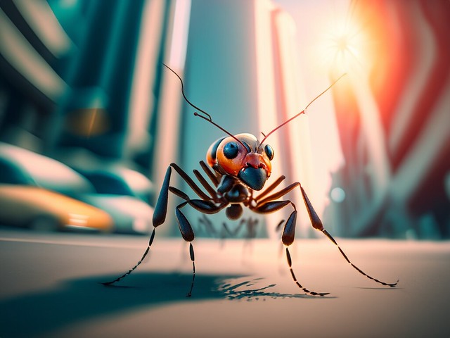 Ant in the City - by Adobe Express 2