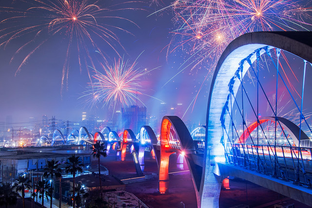 Sixth St Bridge Celebrates Its First Independence Day