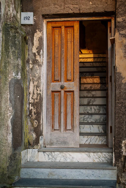 Proceed carefully up the stairs, Marina Grande, Sorrento, Italy