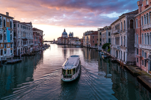 Sunrise over the Grand Canal