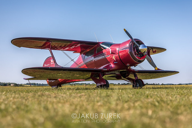Beech D17S Staggerwing N17GL | Duxford Summer Airshow 2023