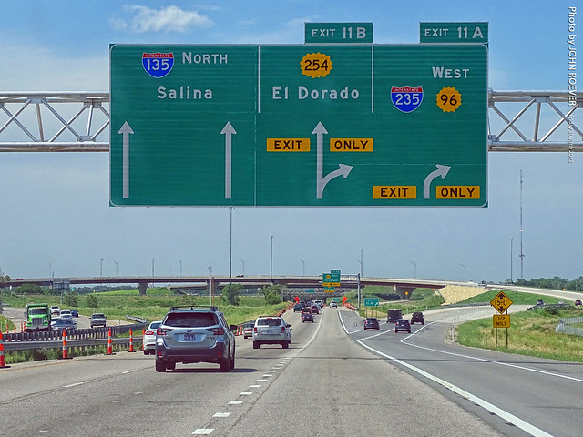 New Flyover from I-135 North to I-235/K-96 in N Wichita, 30 June 2023