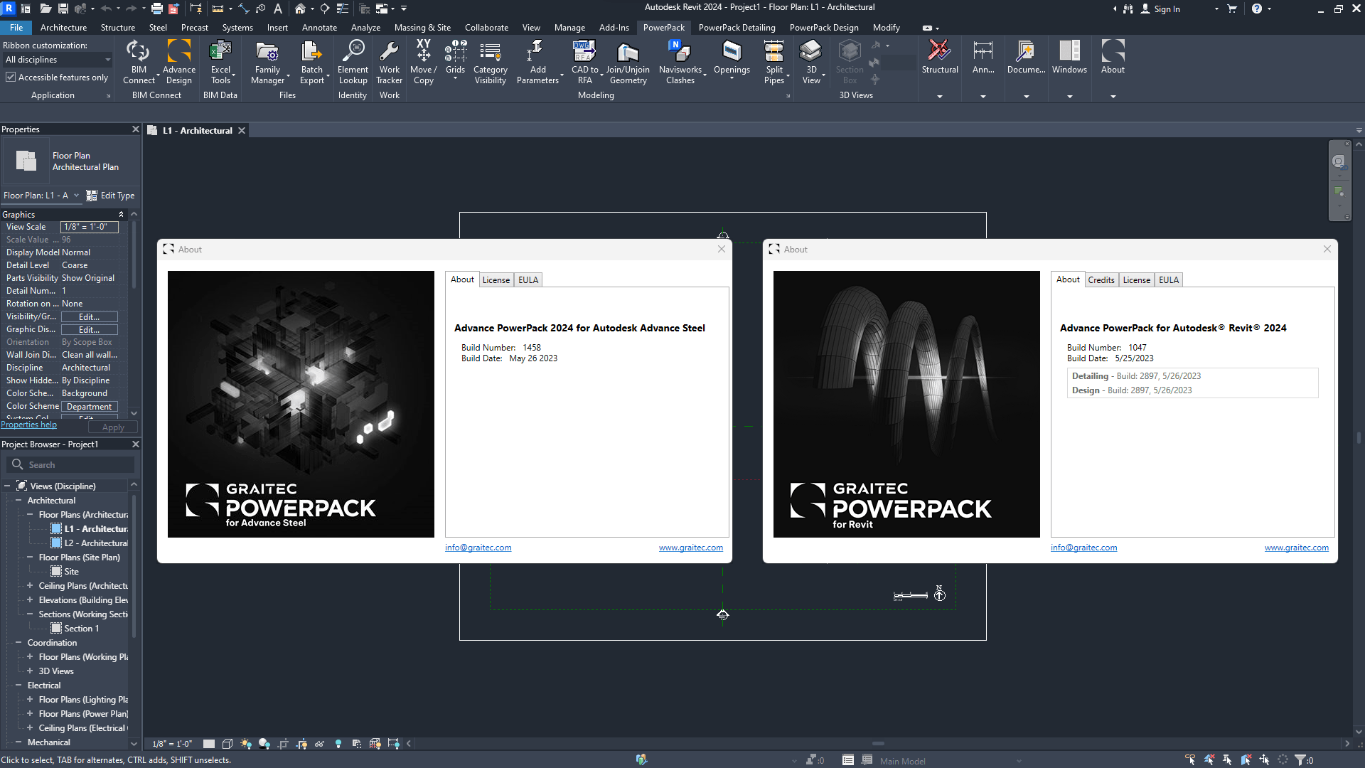 Working with Graitec Advance PowerPack For Autodesk Revit 2024 full license