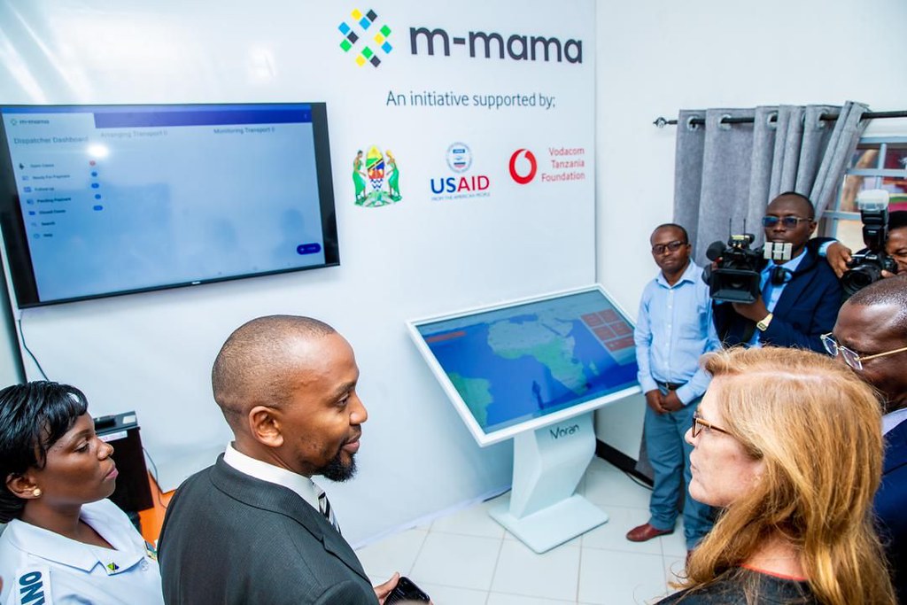 Administrator Power visits a call/dispatch center and sees a demonstration of the m-mama app