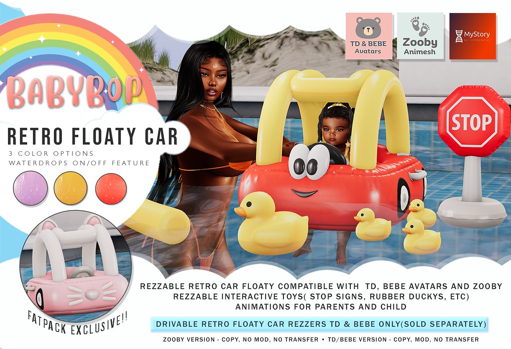 Babybop Retro Car Floaty