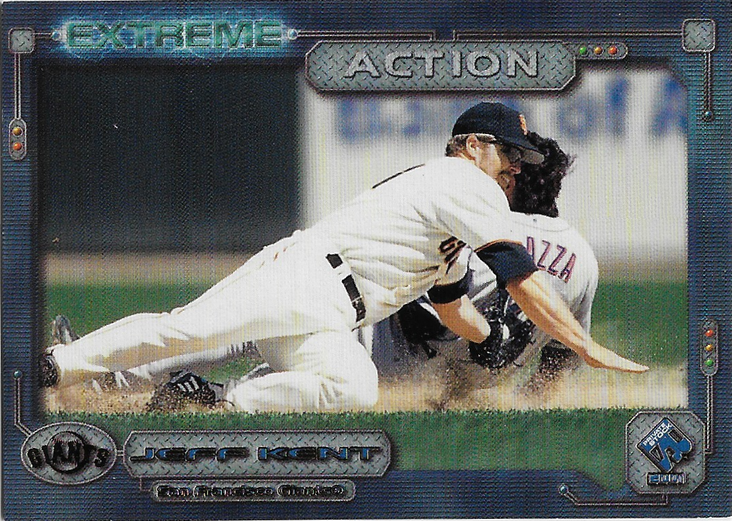 Piazza, Mike - 2001 Pacific Private Stock Extreme Action #18 (cameo with Jeff Kent)