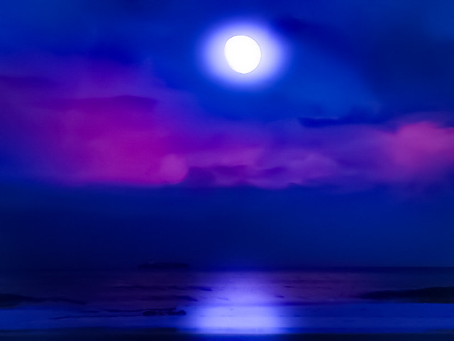 A Moonlit Night off the Savannah Coast….