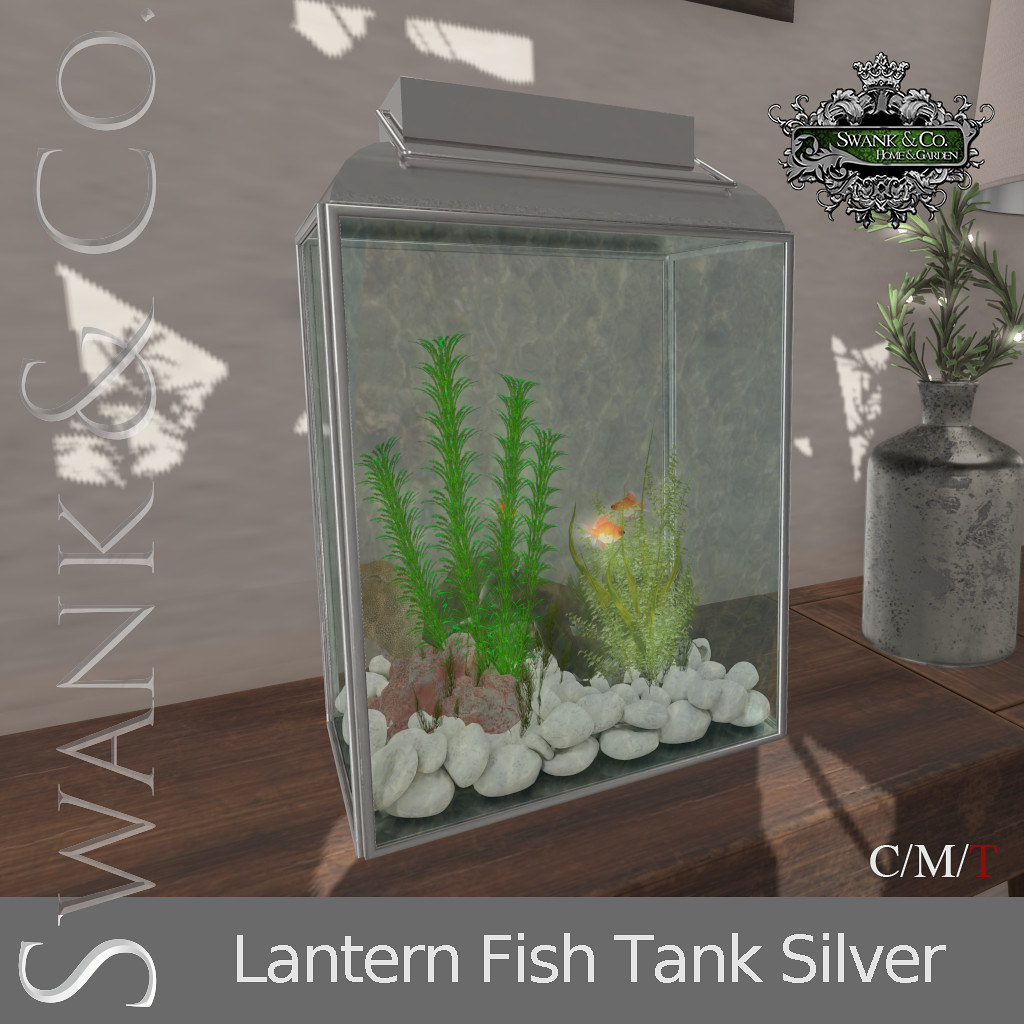 Swank & Co. Lantern Fish Tank Silver