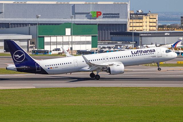 Lufthansa - Airbus A321-271NX D-AIEG @ Lisbon
