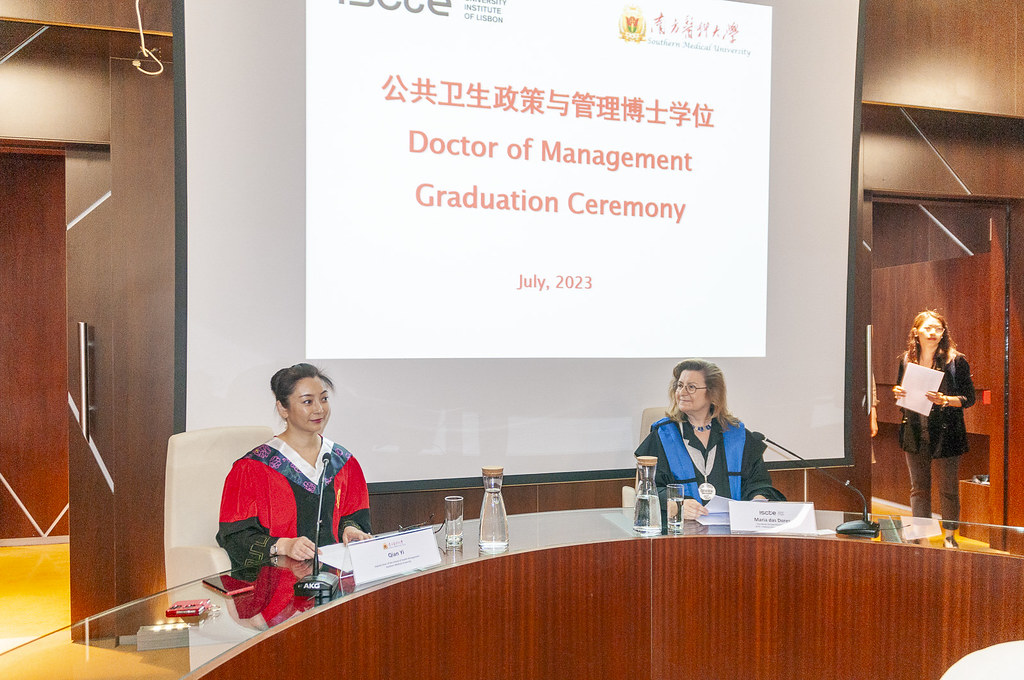 The SMU Doctoral Graduation Ceremony took lace at Iscte on the 7th of July 2023.Fotografia de Hugo Alexandre Cruz
