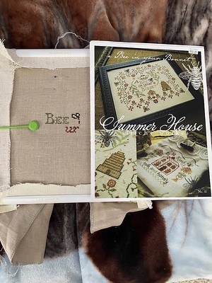 Progress on A Bee In Your Bonnet - Summer House Stitche Workes - Friday, July 7, 2023