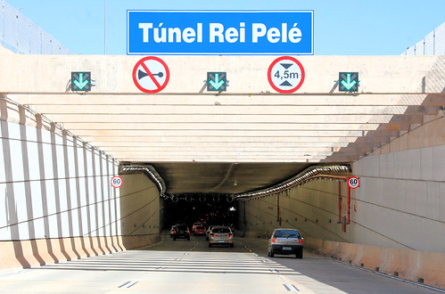 Com um mês de funcionamento, Túnel Rei Pelé reduz tempo de trânsito