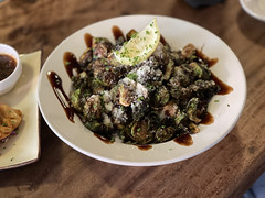 Brussels sprouts with balsamic reduction (so delicious)