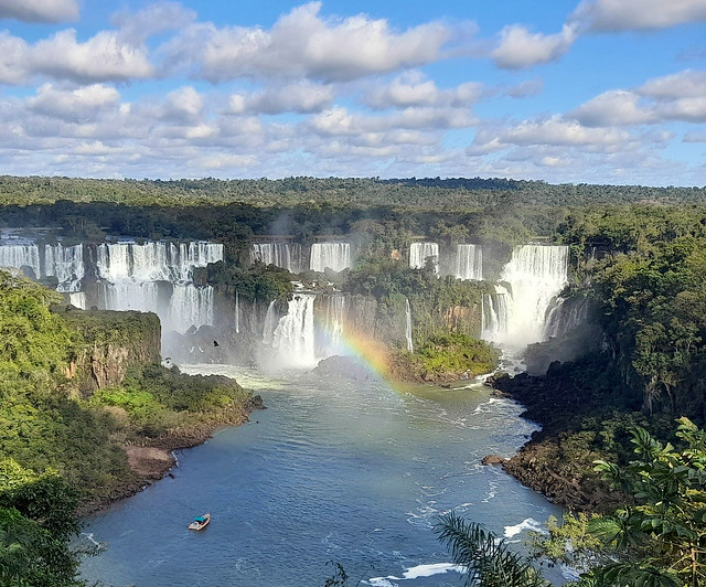 Las cataratas del Iguazú desde Brasil