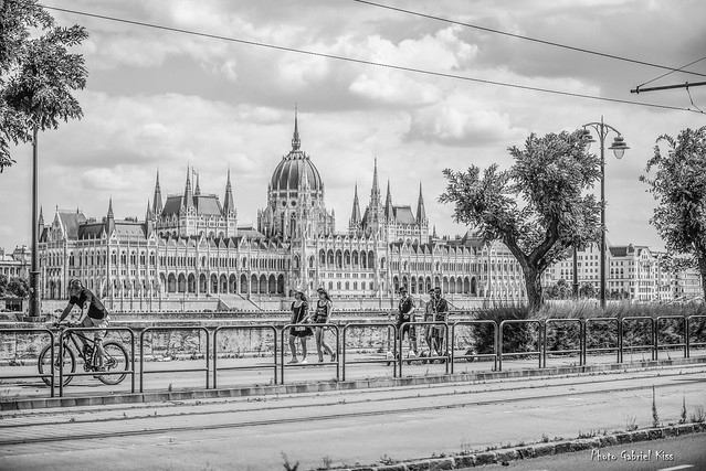 Budapest in black and white