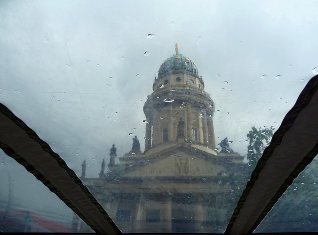 Authentic Germany. Berlin. Bus tour on a rainy day...