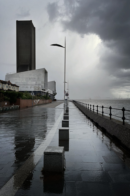 Bracing myself for the huge thunderstorm coming up the Mersey