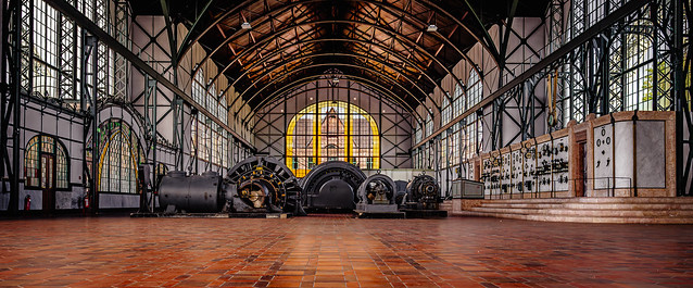Maschinenhalle der ehemaligen Zeche Zollern, Dortmund, Deutschland / Machine plant of the former coal mine Zeche Zollern, Dortmund, Deutschland