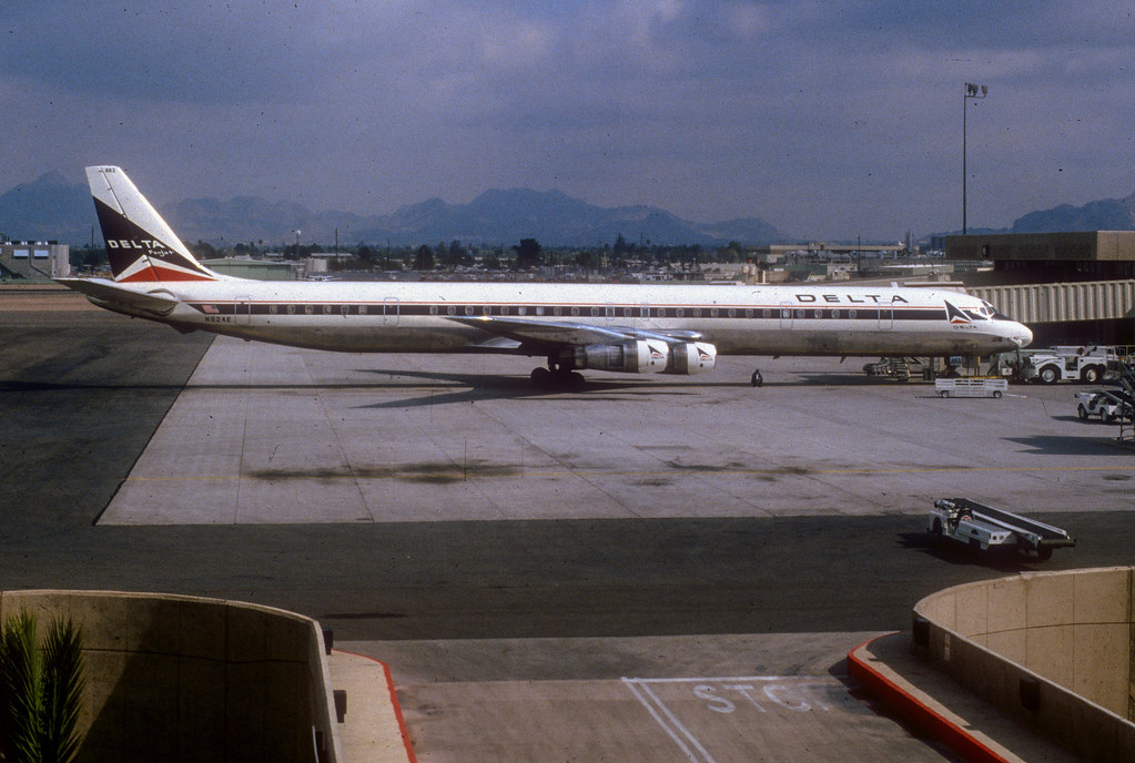 Delta Air Lines DC-8-61; N824E, March 1980
