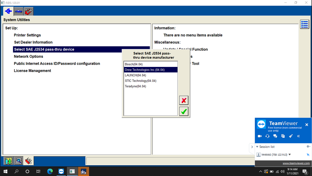 Working with Ford IDS-FJDS 120.01 full license