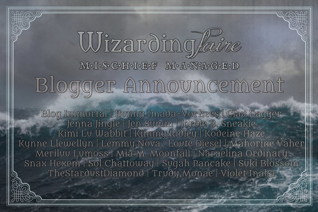 Wizarding Faire 2023 Blogger Announcement