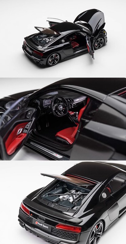 Mo hinh o to Audi R8 2022 diecast model car Kengfai 1 18 (10)