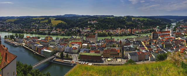 Passau unter der Festungsmauer