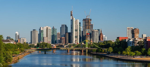 Skyline Frankfurt Panorama 07.07.2023