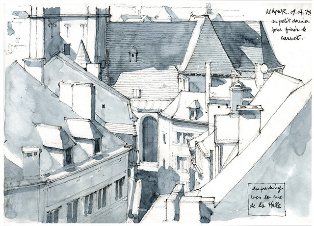 Namur, vers St-Jean et la rue de la Halle