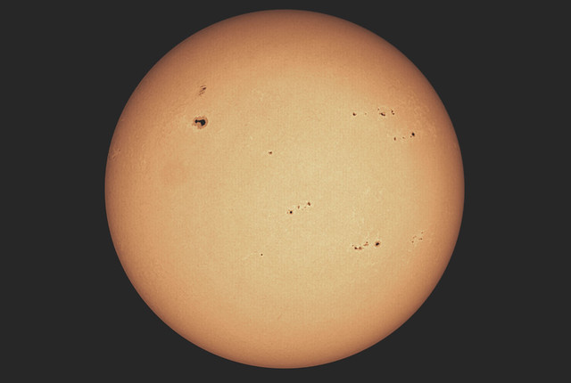 Soleil photosphère le 10 juillet 2023
