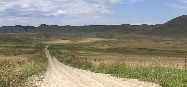Deadman Coulee Road.  In Montana