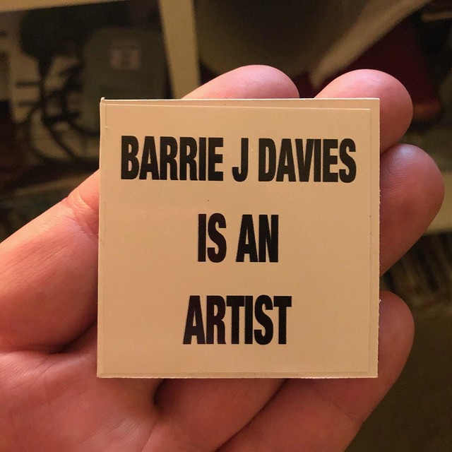 Barrie J Davies is an Artist Sticker