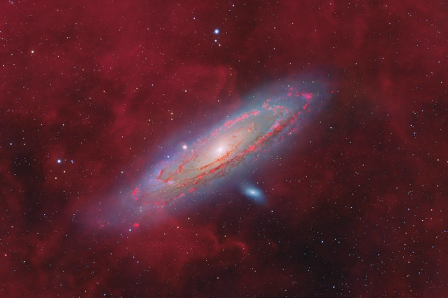 Deep clouds of Andromeda