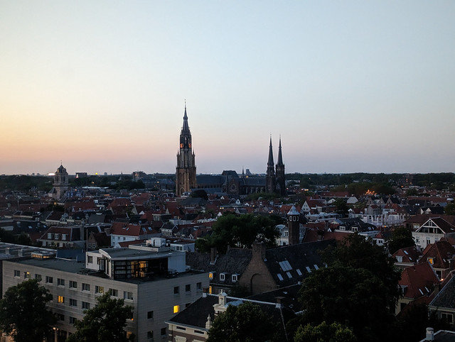 Anochecer sobre Delft