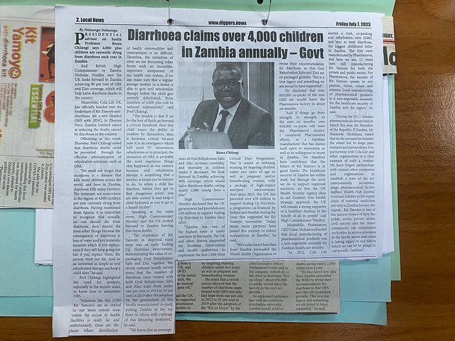 PRESS - Diarrhoea claims over 4000 children