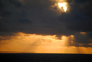 Sunset over Lundy