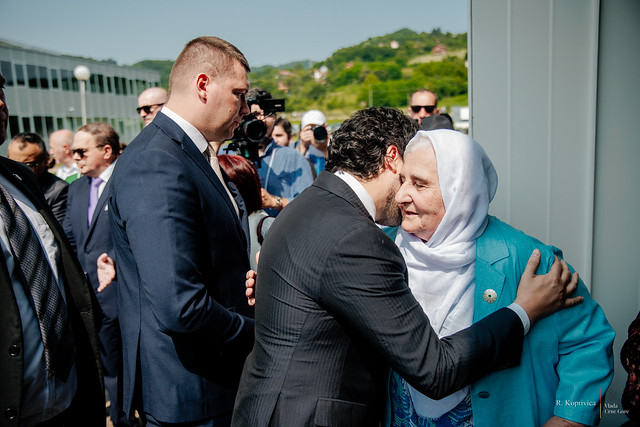 Dritan Abazović i Filip Adžić na komemoraciji u Srebrenici