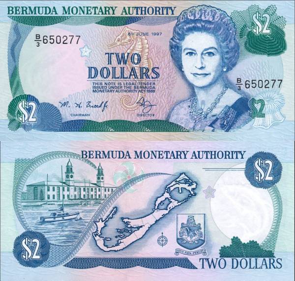 Bermuda p40Ab 2 Dollars 1997