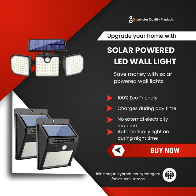 solar sensor wall light