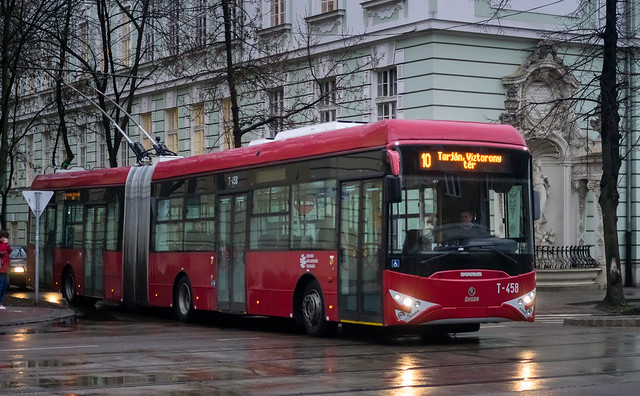 Szeged trolleybus: Ikarus-Škoda Tr187 # T-458