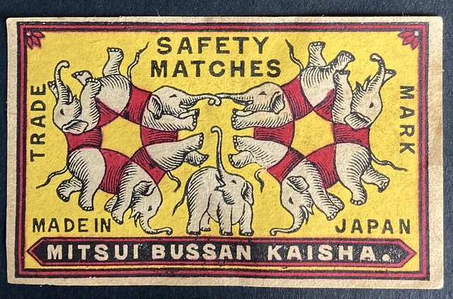 Matchbox Japan label 1910 ( in explore )