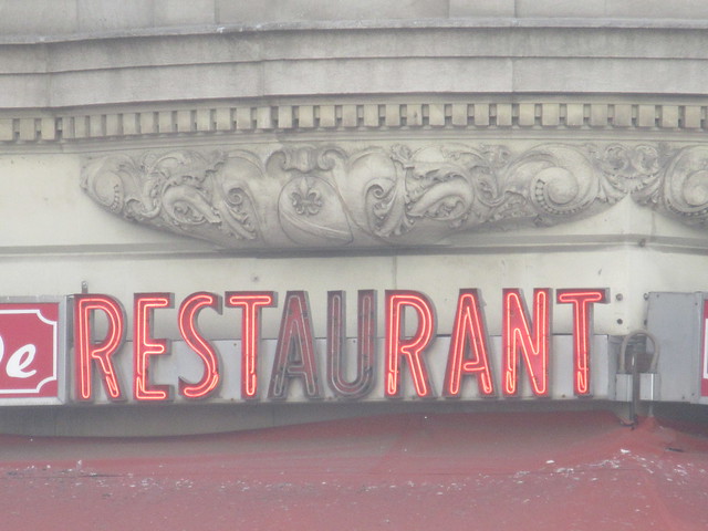 2023 Red Restaurant Rest Rant Neon Sign West Side 8691