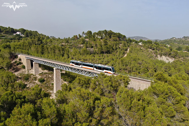 5002 en el viaducto del Ferrandet