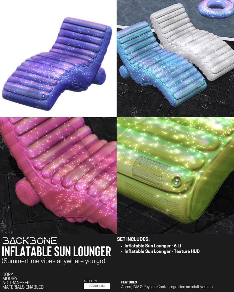 BackBone Inflatable Sun Lounger