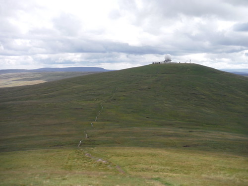 Great Dun Fell with its Air Traffic Control Radar Station SWC Walk 414 - Cross Fell and Great Dun Fell (Langwathby to Appleby)