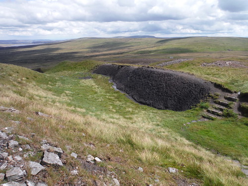 The disused Dunfell Hush SWC Walk 414 - Cross Fell and Great Dun Fell (Langwathby to Appleby)