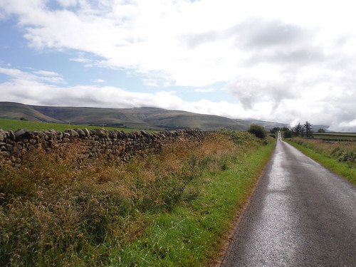 The Road to Skirwith with Cross Fell under Clouds SWC Walk 414 - Cross Fell and Great Dun Fell (Langwathby to Appleby)