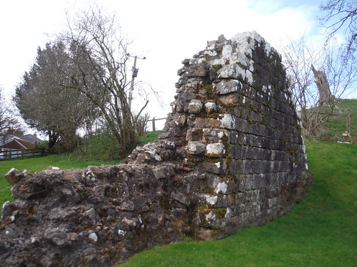 Rear of Hare Hill/Banks 'highest bit of Wall'; partly rebuilt though in the 19th C; with 'Centurion Stone' on this side SWC Walk 413 - Hadrian's Wall Path Core Section (Lanercost to Halton Chesters)
