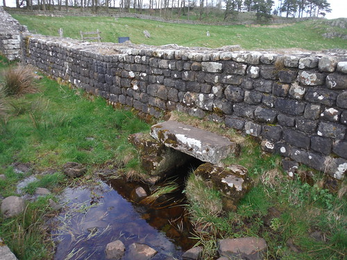 Knag Burn flows through a culvert under HW SWC Walk 413 - Hadrian's Wall Path Core Section (Lanercost to Halton Chesters)